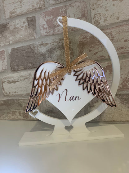 Memorial Angel Wings Bauble