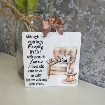 Empty Chair Memorial Hanging Decoration