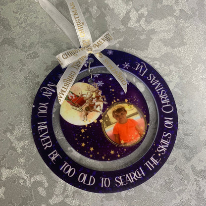 May you never be too old to search the skies on Christmas eve Bauble