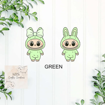 Personalised Labubu Inspired Mini Monster Keyring