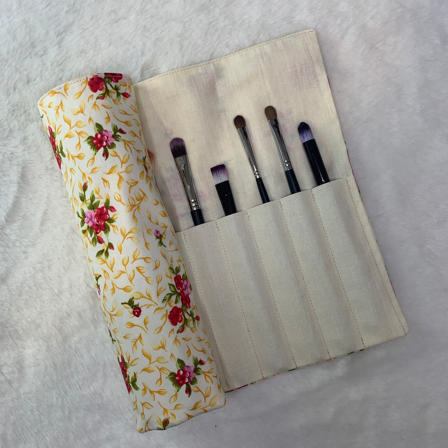 Cosmetic Make-Up Brush Roll Wrap