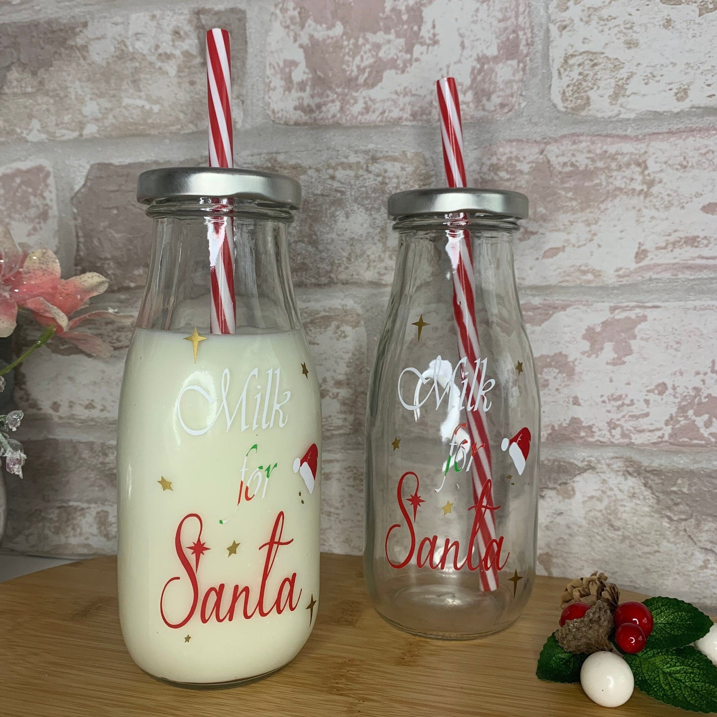 Christmas Eve Milk For Santa Bottle