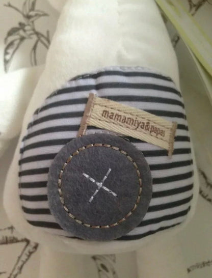 Personalised New-Born Arrival Soft White Bunny