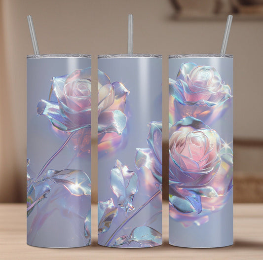 3D Crystal Roses 20oz Tumbler