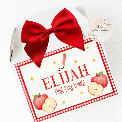 Personalised Back To School  Treat Box For Children