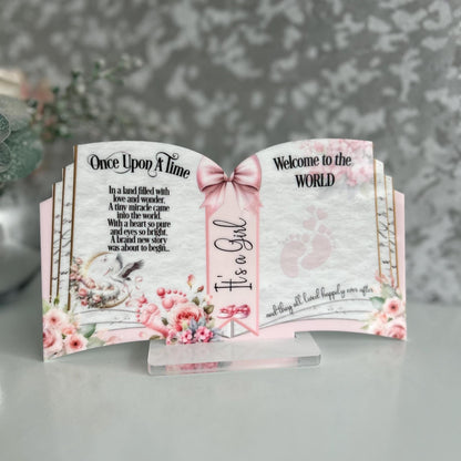 Welcome To The World Little One - New Baby Arrival Keepsake