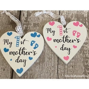 Mum Wooden Hanging Heart