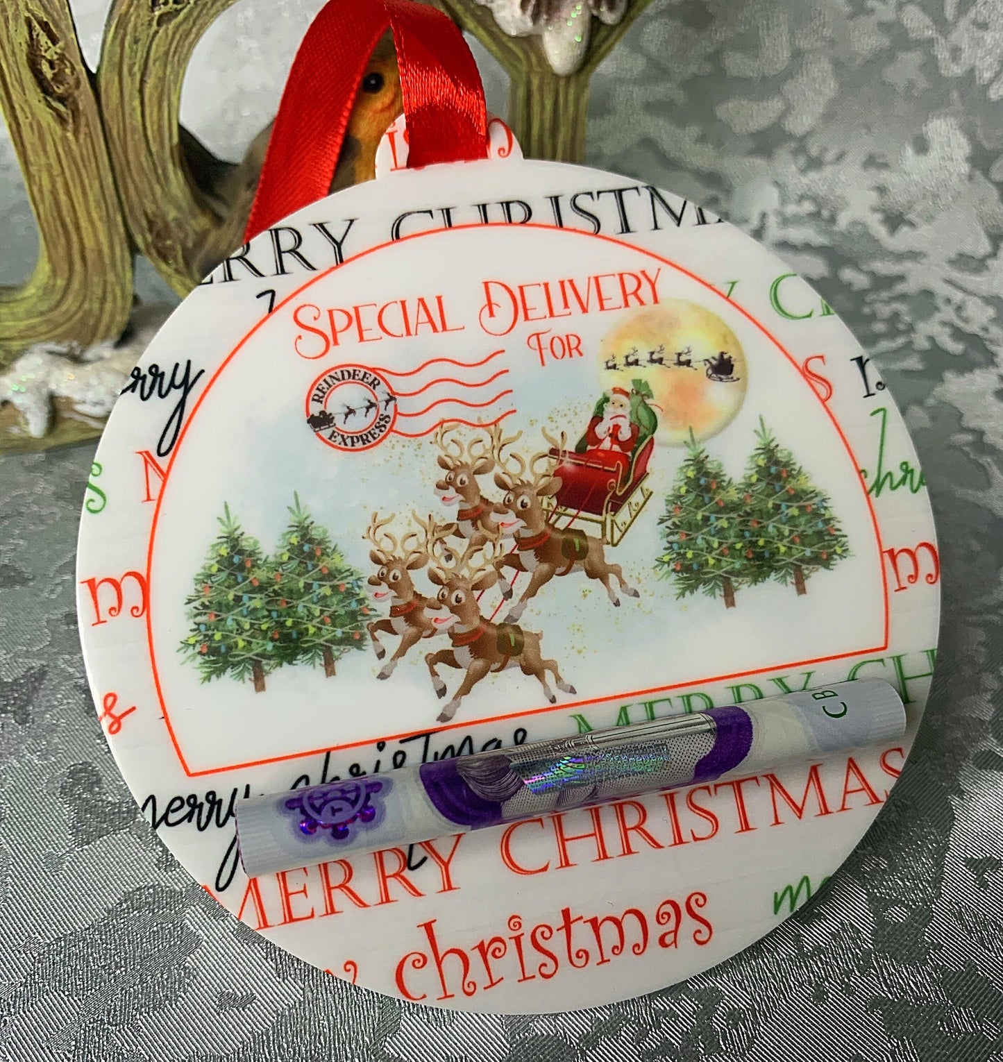 Christmas Money Gift Holder Bauble