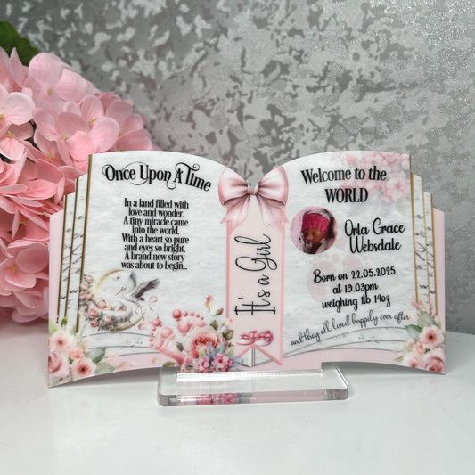 Welcome To The World Little One - New Baby Arrival Keepsake
