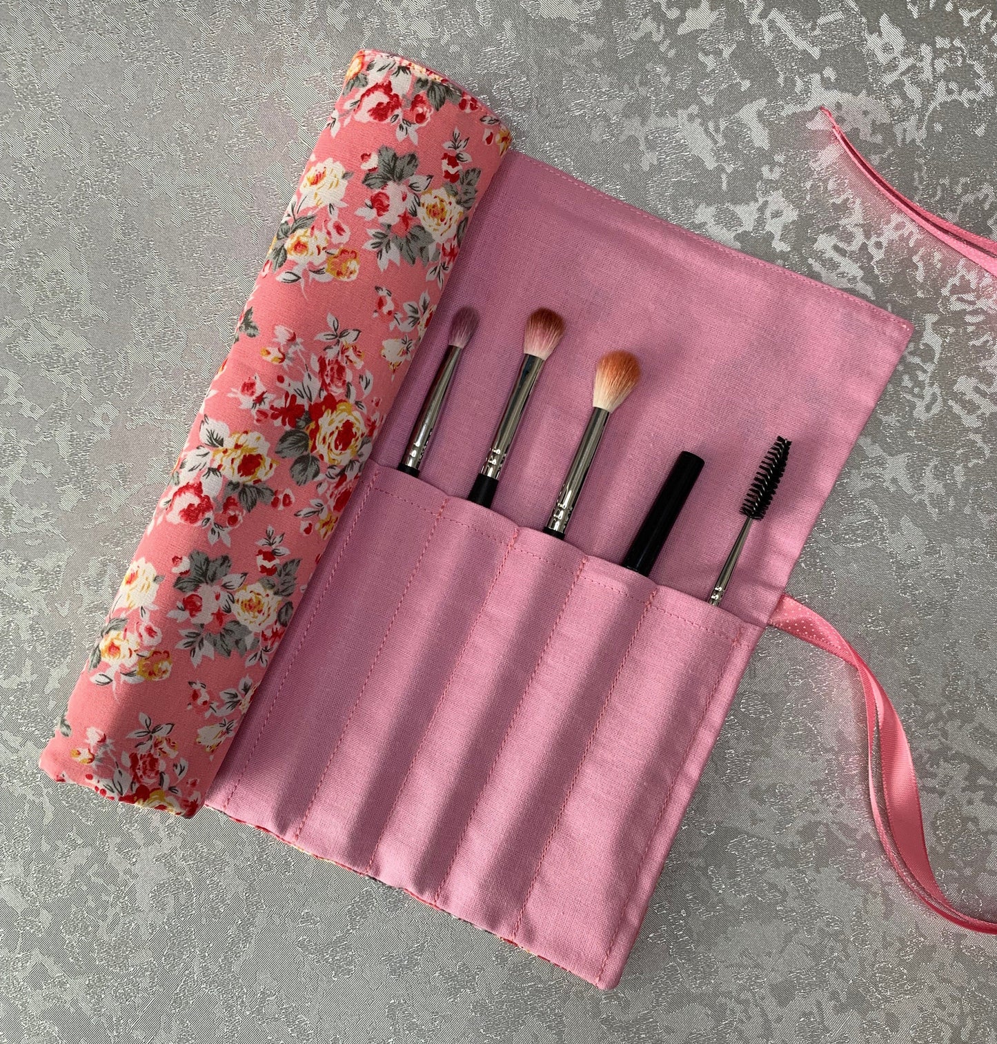 Cosmetic Make-Up Brush Roll Wrap