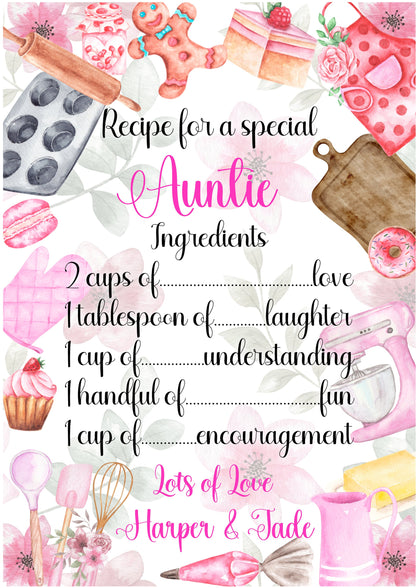 Recipe For A Special Nanny Plaque