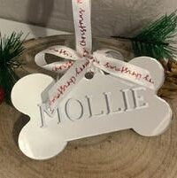 Personalised Pet Bone Bauble
