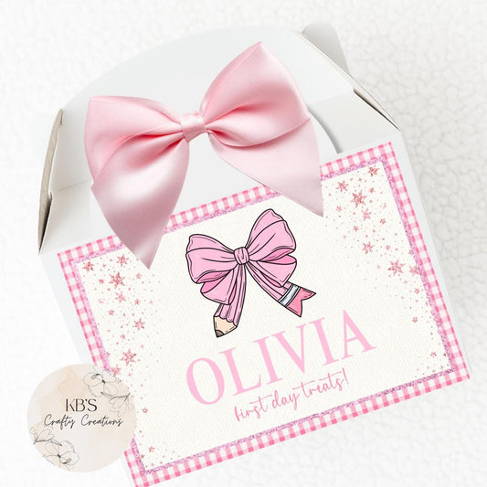 Personalised Back To School  Treat Box For Children
