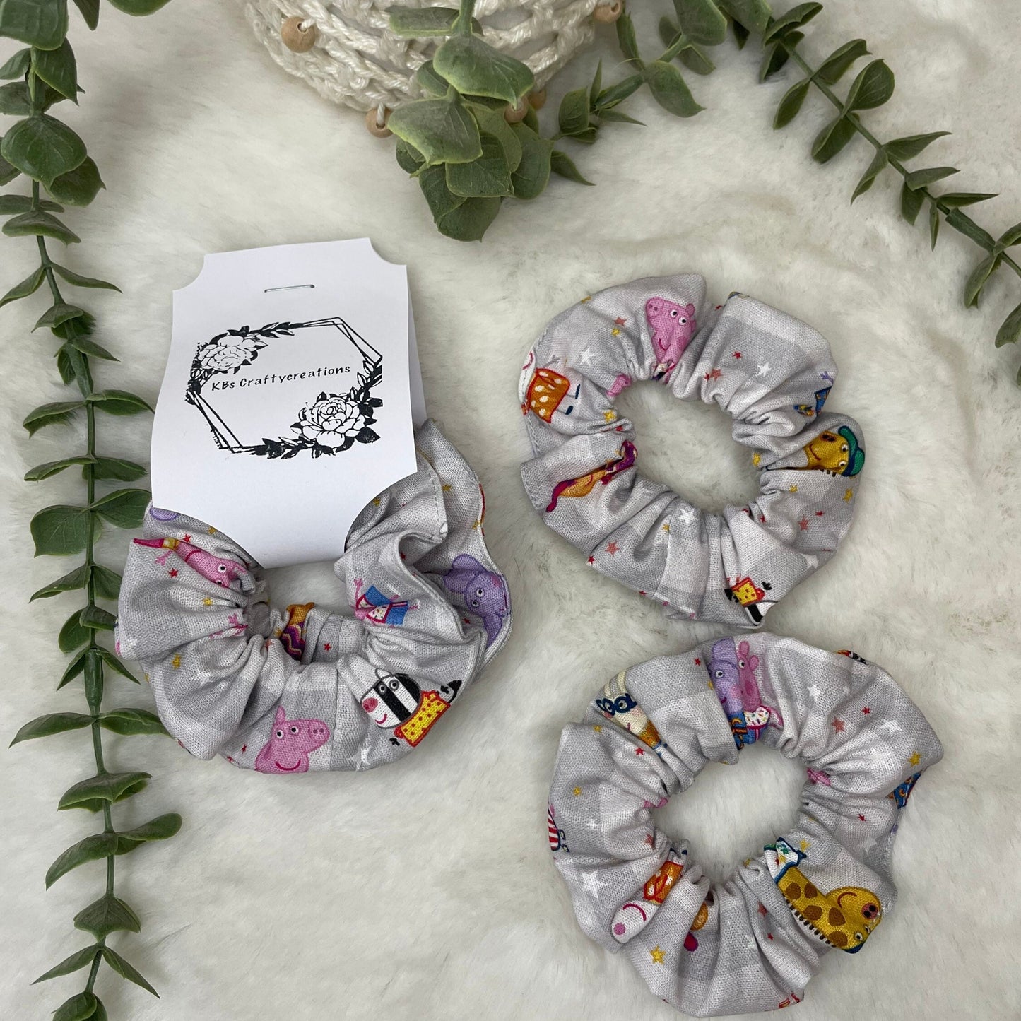 Little Girls Character Hair Scrunchies