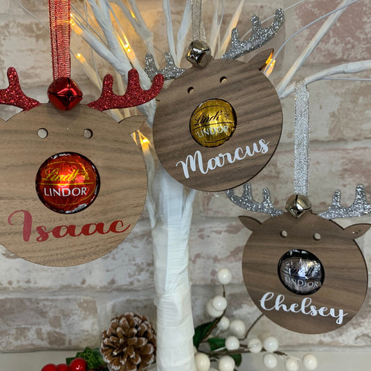 Rudolf Christmas Lindt Chocolate Tree Decoration