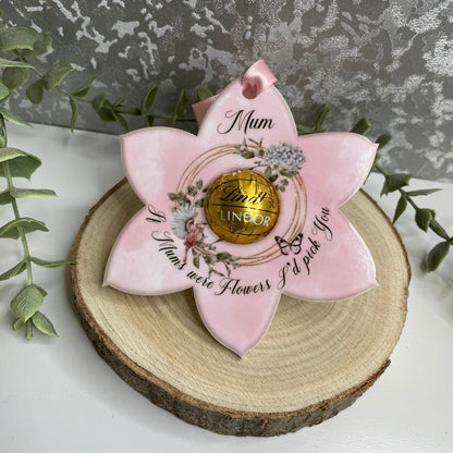 Lindor Chocolate Flower Gift Tag