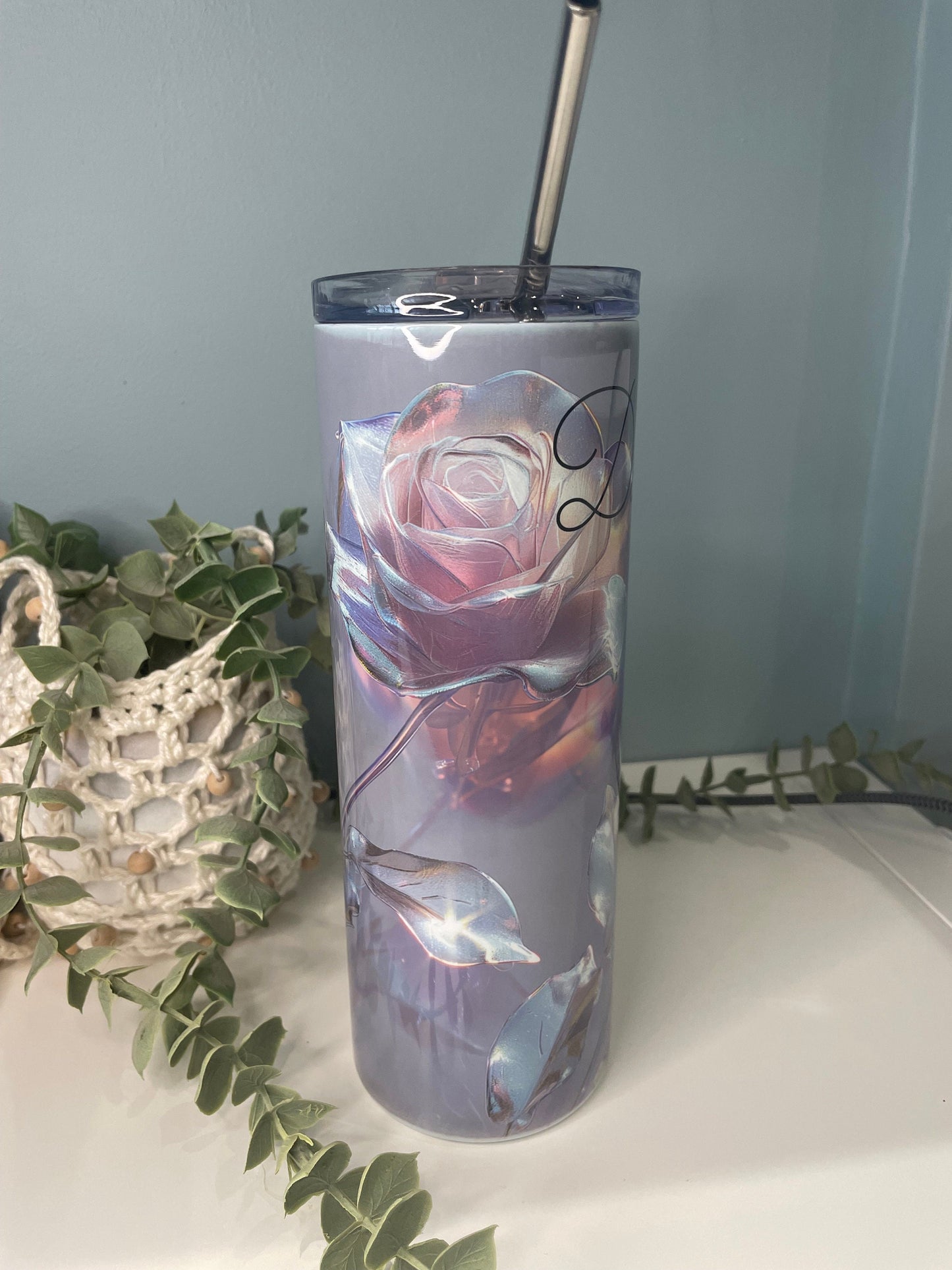 3D Crystal Roses 20oz Tumbler
