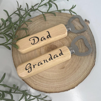 Personalised Wooden Bottle Opener