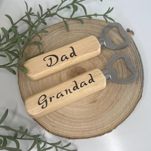 Personalised Wooden Bottle Opener