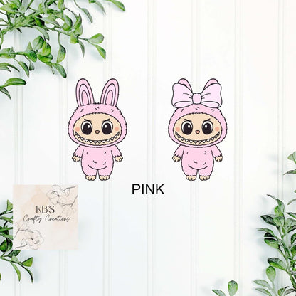 Personalised Labubu Inspired Mini Monster Keyring