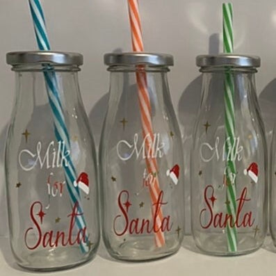 Christmas Eve Milk For Santa Bottle
