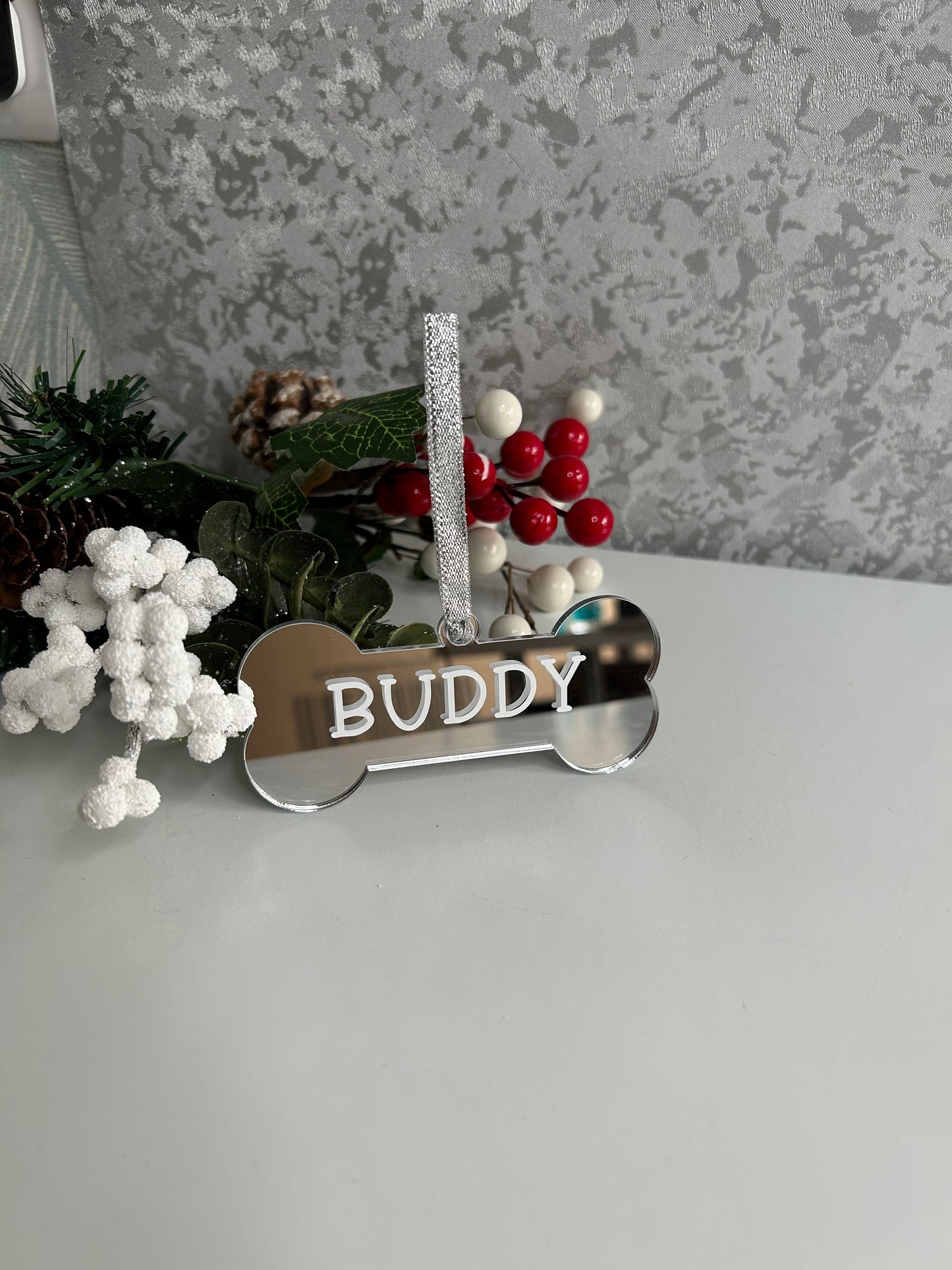Personalised Pet Bone Bauble