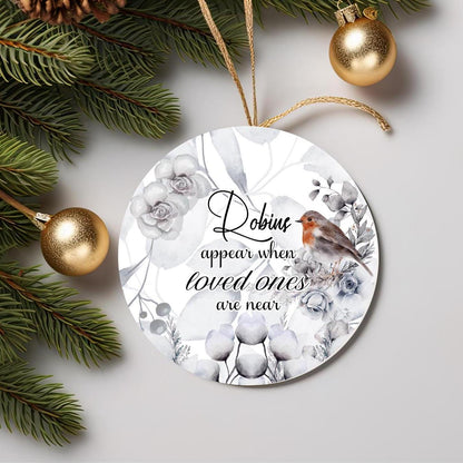 Robins Appear when Loved Ones Are Near Bauble