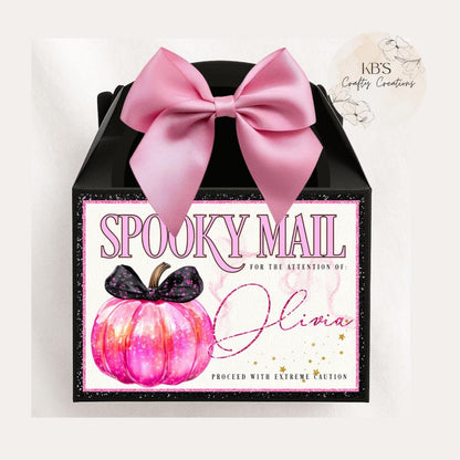 Personalised Halloween Spooky Mail Treat Box