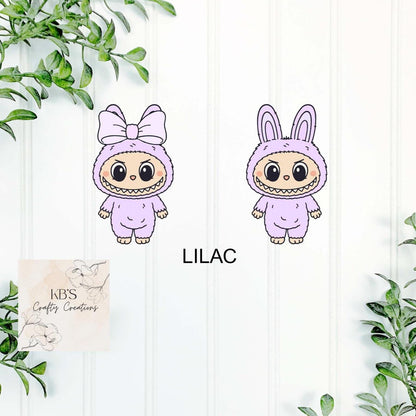 Personalised Labubu Inspired Mini Monster Keyring