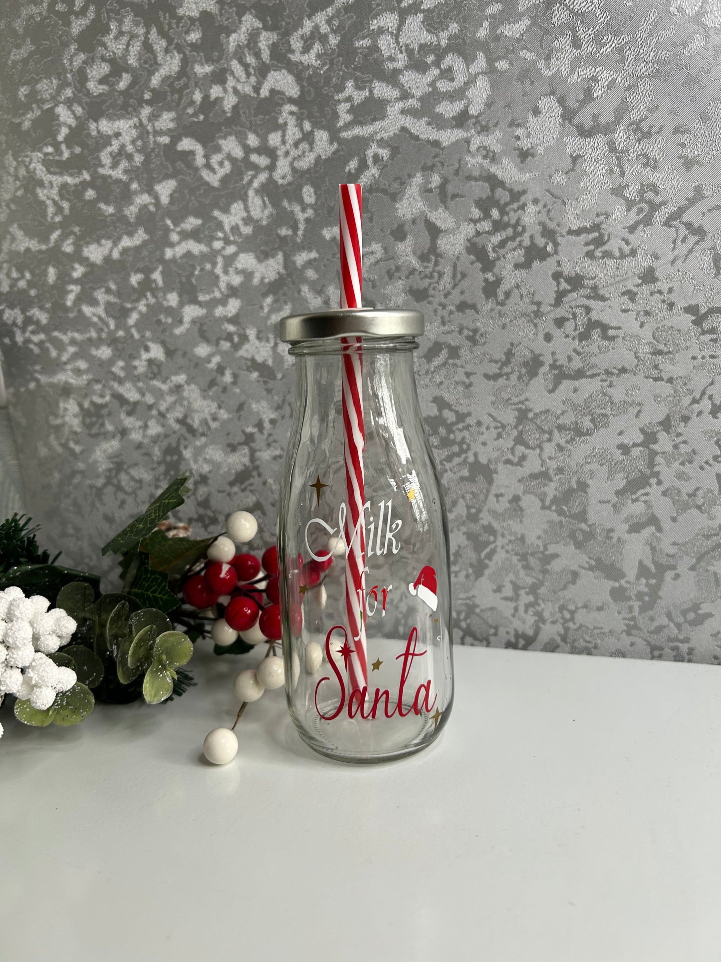 Christmas Eve Milk For Santa Bottle