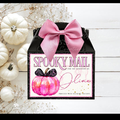 Personalised Halloween Spooky Mail Treat Box