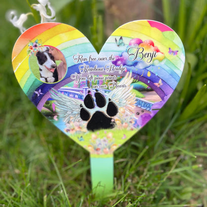 Rainbow Pet Memorial Grave Decoration