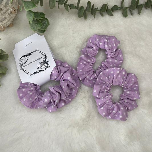 Little Girls Polka Dot Hair Scrunchies
