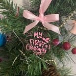 My first Christmas Star Bauble