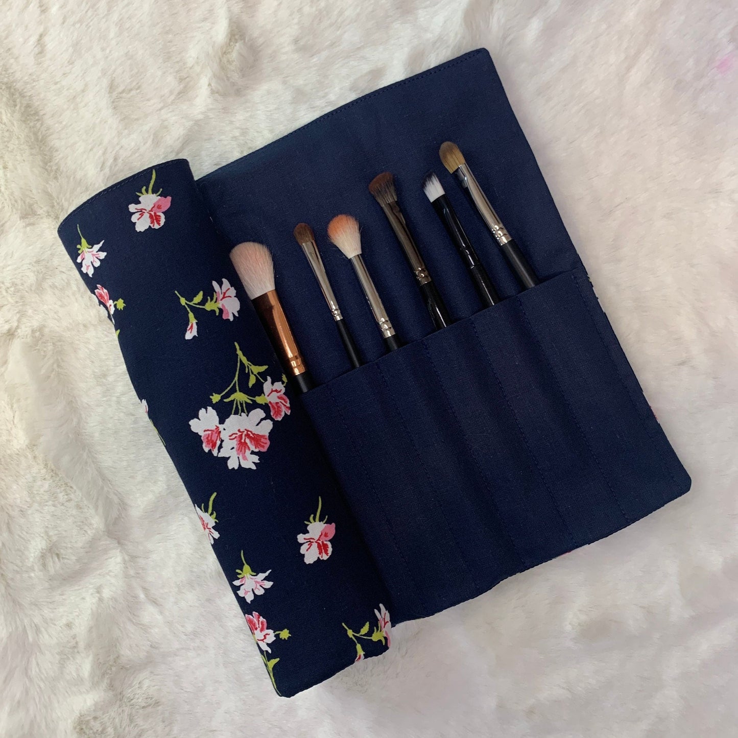 Cosmetic Make-Up Brush Roll Wrap