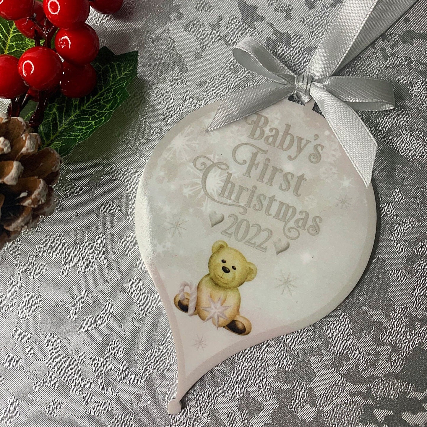 Baby's First Christmas Tree Bauble Decoration