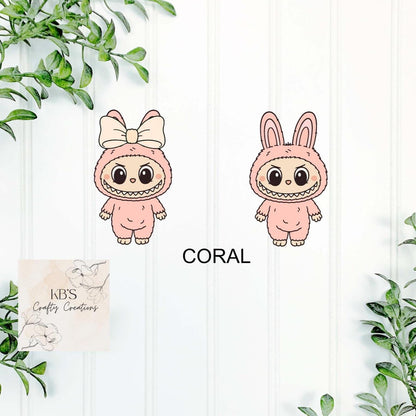 Personalised Labubu Inspired Mini Monster Keyring