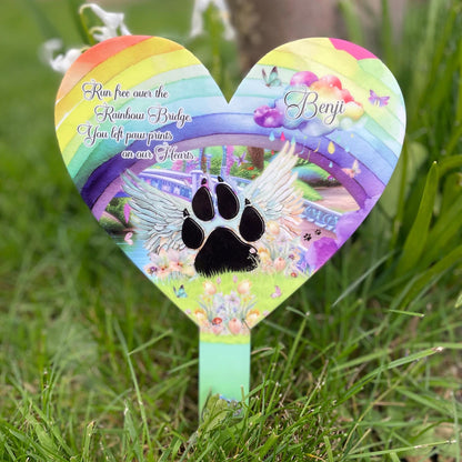 Rainbow Pet Memorial Grave Decoration