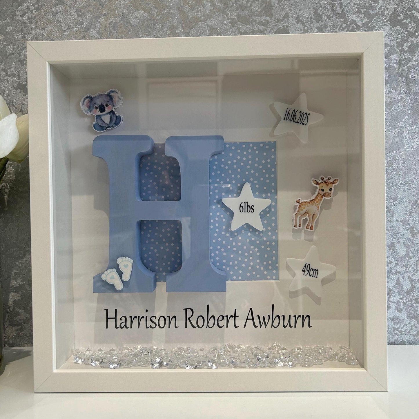 New Born Baby Keepsake-Birth of Baby Frame