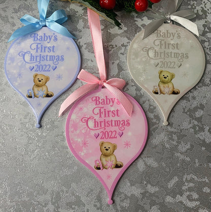 Baby's First Christmas Tree Bauble Decoration