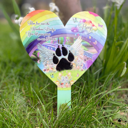 Rainbow Pet Memorial Grave Decoration