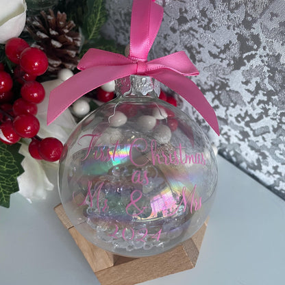 First Christmas as Mr and Mrs Christmas Bauble