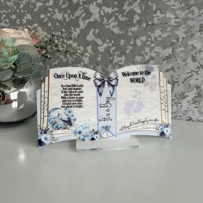 Welcome To The World Little One - New Baby Arrival Keepsake