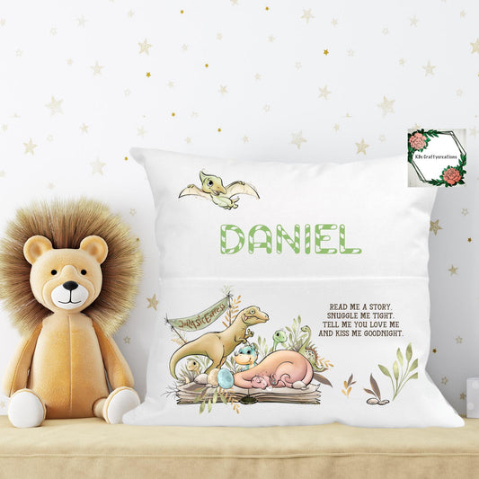 Dinosaur Story Book Cushion