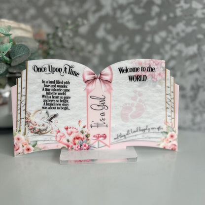 Welcome To The World Little One - New Baby Arrival Keepsake