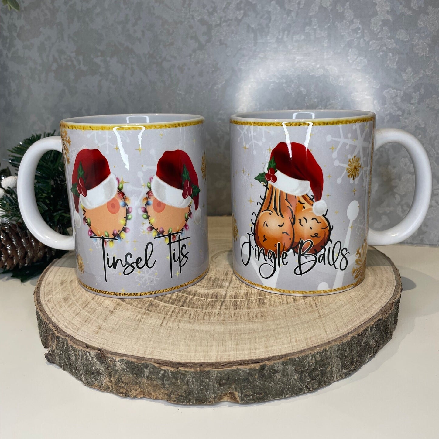 Tinsel Tits & Jingle Balls Mug