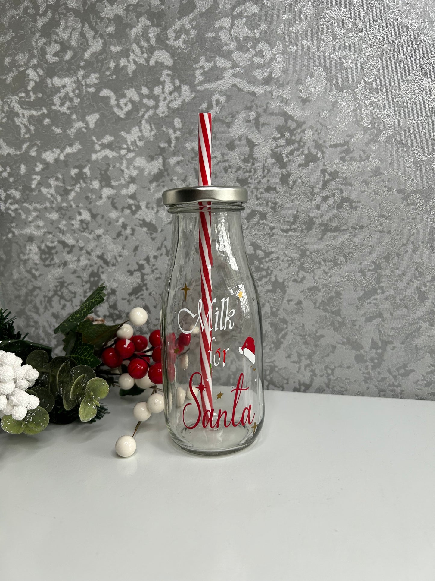Christmas Eve Milk For Santa Bottle