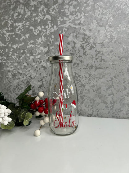 Christmas Eve Milk For Santa Bottle