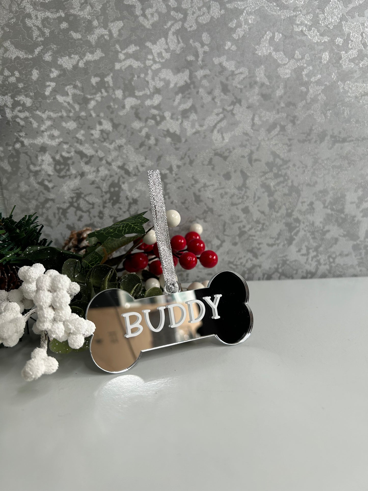 Personalised Pet Bone Bauble