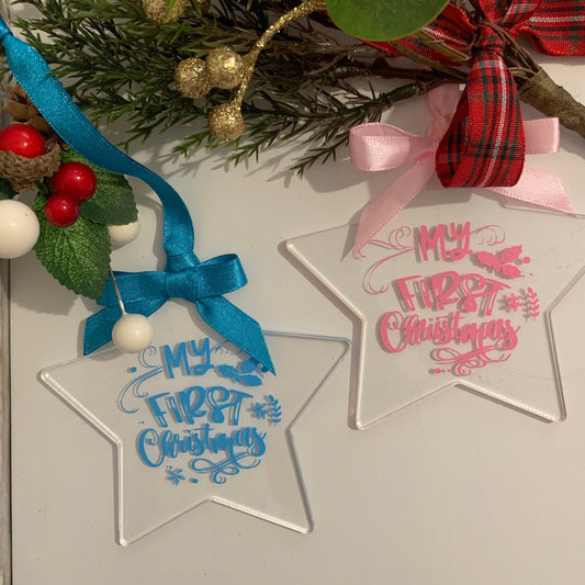 My first Christmas Star Bauble
